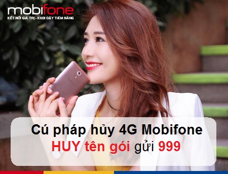 Cú pháp hủy gói cước 4G MobiFone qua SMS nên nhớ