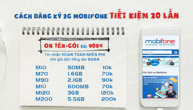 Hướng dẫn đăng ký gói cước 3G MobiFone được khách hàng đăng ký nhiều nhất Cach dang ky 4G MobiFone cho thue bao di dong