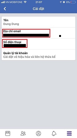 thay doi so dien thoai va email su dung dang ky facebook sieu don gian