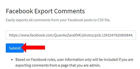 cach xuat binh luan tren fanpage facebook ra excel