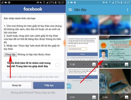 bi quyet xac minh danh tinh facebook bang giay to tuy than tren dien thoai sieu don gian