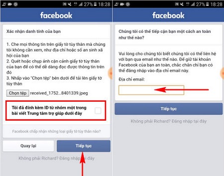 hu thuat xac minh danh tinh facebook bang giay to tuy than tren dien thoai sieu don gian