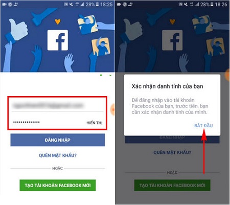 cach xac minh danh tinh facebook bang giay to tuy than tren dien thoai