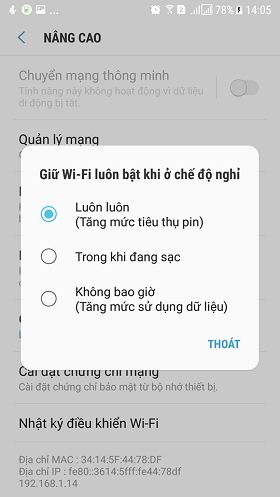cach sua loi ket noi wifi yeu tren dien thoai samsung nhanh chong