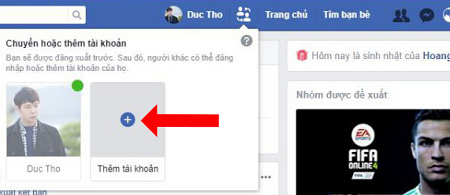 nhung cach dang nhap nhieu tai khoan tren Messenger