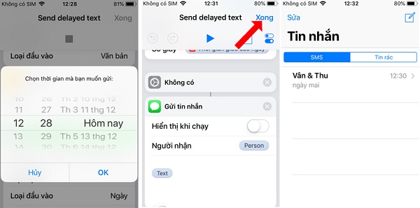 Thu thuat hen gio gui tin nhan tren iphone don gian Thu thuat hen gio gui tin nhan tren iphone don gian