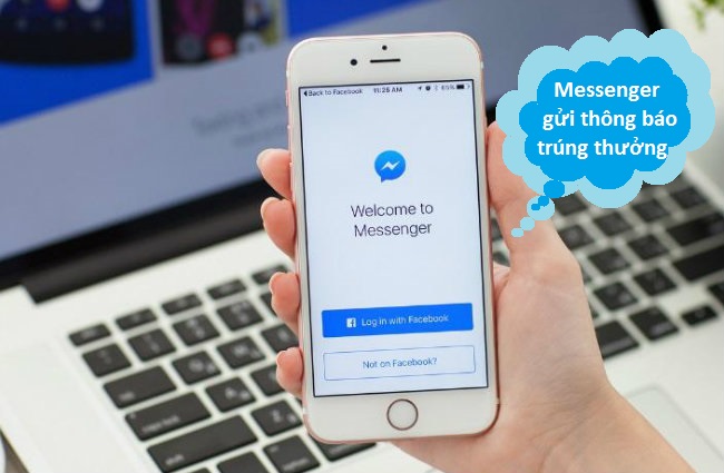 messenger gui thong bao trung thuong