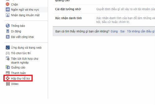 cach xem hop thu ho tro tren facebook cach xem hop thu ho tro tren facebook