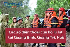 cac so dien thoai cuu ho lu lut quang binh, quang tri, hue