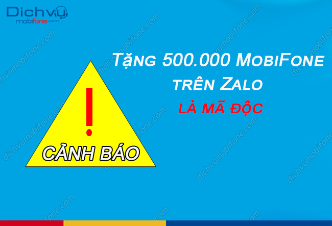 tang 500.000đ mobifone tren zalo